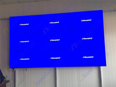 河北省洛陽市昊海環保科技展廳應用9臺液晶拼接大屏幕產品